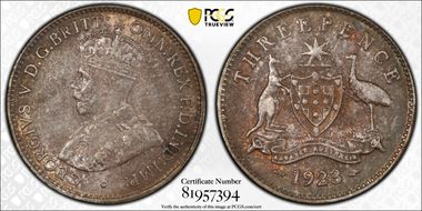 1923(m) 3D KM-24  Ag MS62