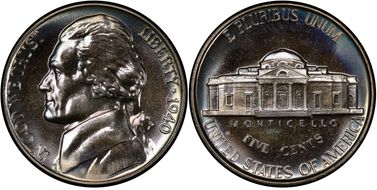 1940 5C Reverse of 1940 PR68