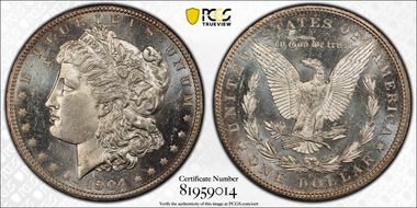 1904-O $1 VAM 4B Fishhook MS64PL