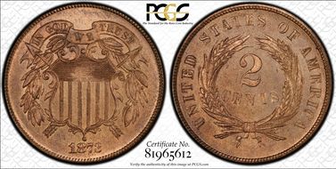 1873 2C Open 3 PR66RB