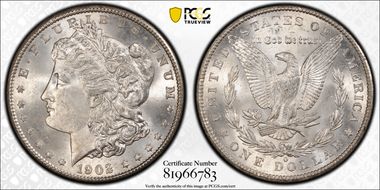 1902-O $1 MS66+