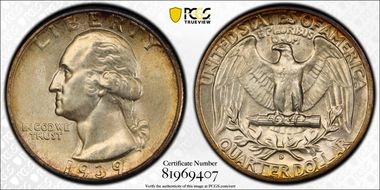 1939-S 25C DDO, FS-101 MS67