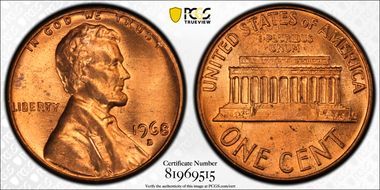 1968-D 1C DDR, FS-801 MS65RD