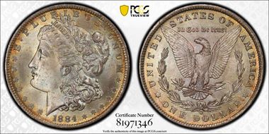 1884-O $1 MS65
