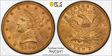 1890 $10 MS63