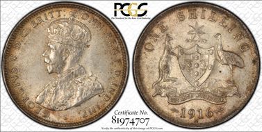 1916-M Shil KM-26  Ag AU58