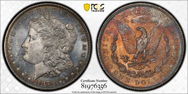 1878 7TF $1 VAM 145 MS63