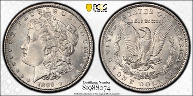 1889 $1 MS63