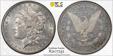 1878 7TF $1 VAM 86 AU58