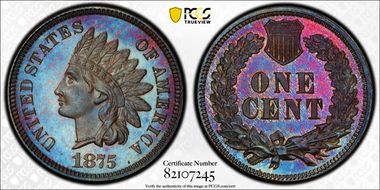 1875 1C PR66BN