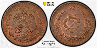1927-Mo 5C KM-422 MS64BN