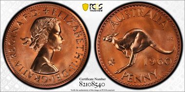 1960 Y. (p) 1D PR67RD