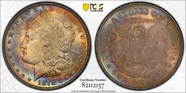 1878 7/8TF $1 Strong, VAM 38, 7/5 MS65