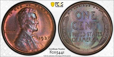 1937 1C MS64BN