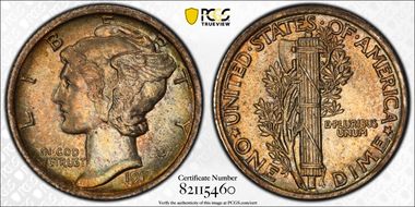 1917 10C MS65FB