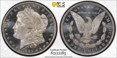 1885-O $1 MS67DMPL