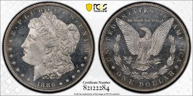 1886 $1 MS66+ DMPL