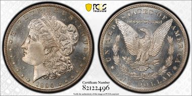 1894-S $1 MS64DMPL