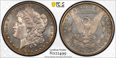 1896-O $1 MS62DMPL