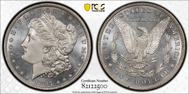 1897 $1 MS66DMPL