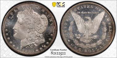 1880-CC $1 MS65+ DMPL