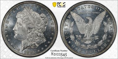 1880 $1 80/79 MS63PL