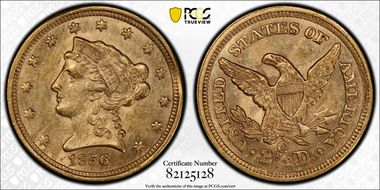1856-C $2.50 MS62