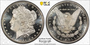 1884-CC $1 MS66DMPL
