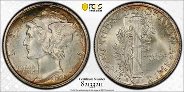 1935-S 10C MS67+ FB