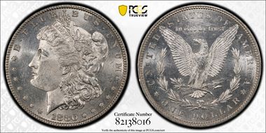 1880 $1 MS62