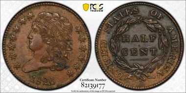 1826 1/2C C-1 AU55BN