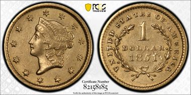 1851 G$1 AU55