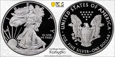 2016-W $1 Silver Eagle Silver Eagle - 30th Anniversary Lettered Edge FS PR70DCAM