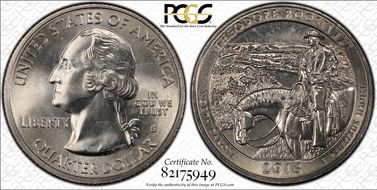 2016-S 25C Theodore Roosevelt NP MS67