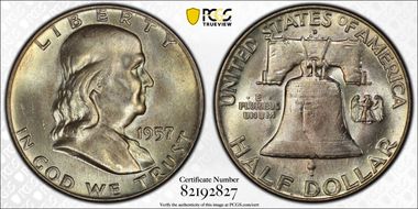 1957-D/D 50C RPM, FS-501 MS65FBL