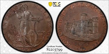 1793 Tk 1/2D DH-8 Lincolnshire Wainfleet MS64BN