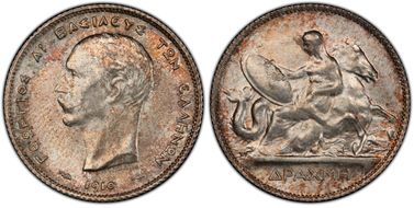 1910(a) Drachma KM-60  Ag MS64