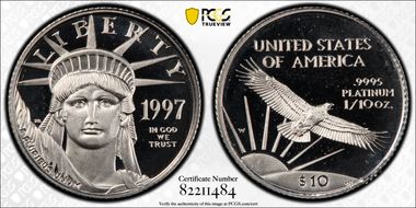 1997-W $10 Statue of Liberty PR68DCAM