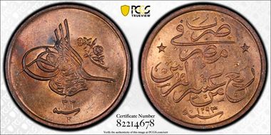 AH1293//33H (1908) 1/40 Q KM-287 MS63RB