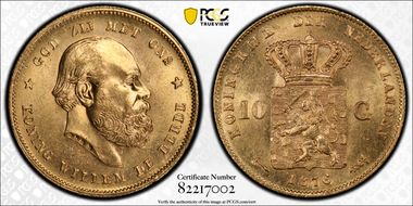 1876 10 G KM-106  Au MS64