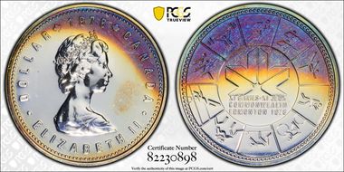 1978 S$1 Commonwealth Games Ag SP66