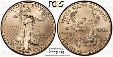 2000 $25 Gold Eagle MS69
