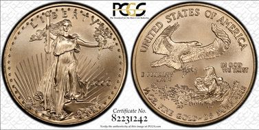 2000 $25 Gold Eagle MS69