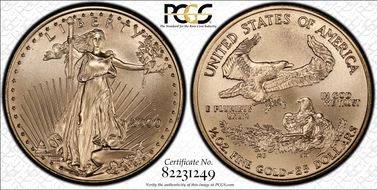 2000 $25 Gold Eagle MS69