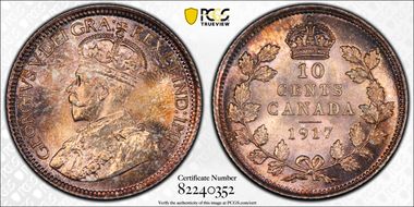 1917 10C MS67