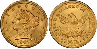 1907 $2.50 MS67+