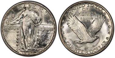 1927-S 25C MS67