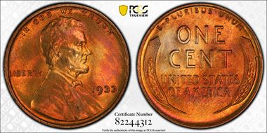 1933 1C MS67+ RD