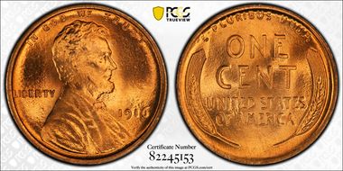1916 1C MS67+ RD