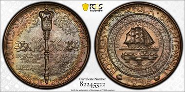 1936 50C Norfolk MS68